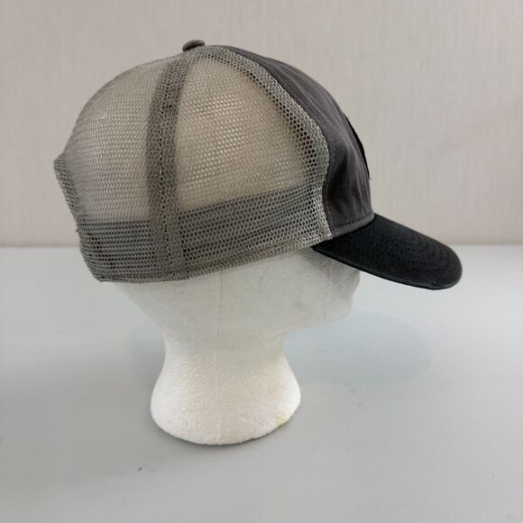 YETI Mountain Badge Trucker Snapback Hat Black Gray - Picture 3 of 11